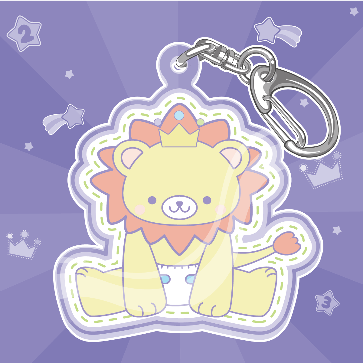 Little Kings Acrylic Charm